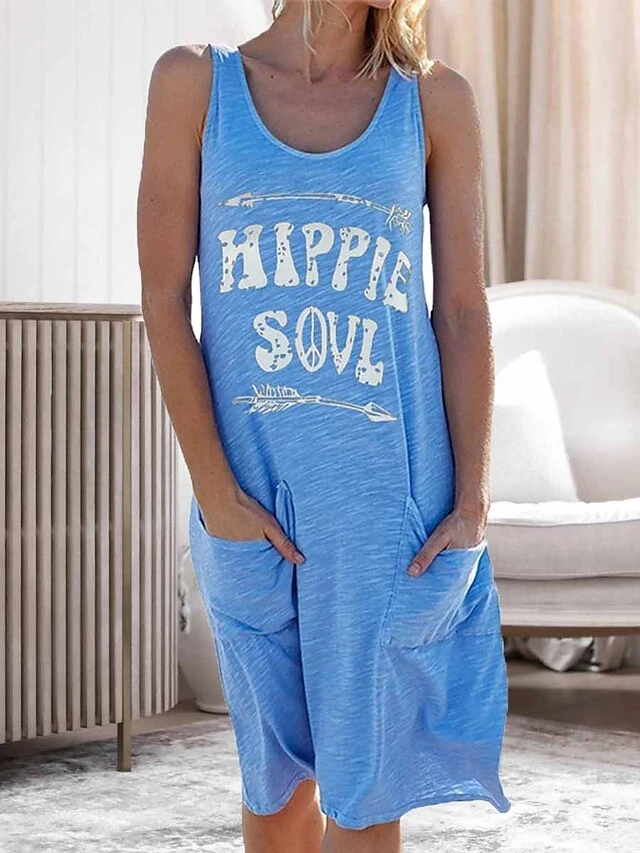 Women's Loungewear Nightshirt Dress Letter Fashion Casual Street Date Airport Cotton Spandex Jersey Breathable Crew Neck Sleeveless Pocket Summer Spring Black White 3 Women's Loungewear Nightshirt Dress Letter Fashion Casual Street Date Airport Cotton Spandex Jersey Breathable Crew Neck Sleeveless Pocket Summer Spring Black White