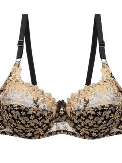 Women's Lace Bras Underwire Bras Fixed Straps Adjustable Full Coverage V Neck Breathable Push Up Pure Color Flower / Floral Hook & Eye Date Casual Daily Nylon Sexy 1PC White Blue / Bras & Bralettes -Ladies Pajamas Store hmeuox1640852424415