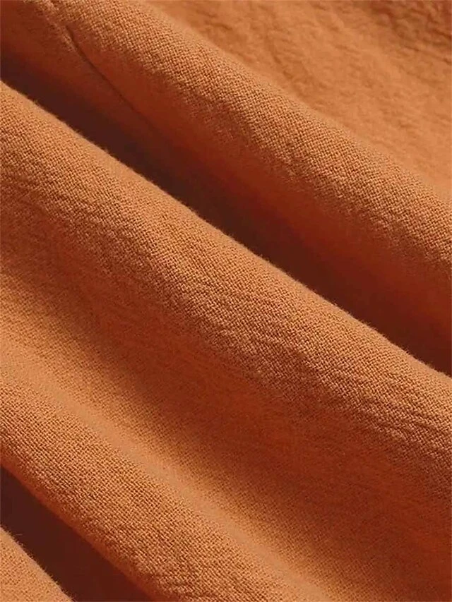 Women's Loungewear Nightshirt Dress Pure Color Fashion Casual Soft Home Street Daily Cotton Breathable Crew Neck Sleeveless Dress Pocket Summer Spring Army Green Orange 10 Women's Loungewear Nightshirt Dress Pure Color Fashion Casual Soft Home Street Daily Cotton Breathable Crew Neck Sleeveless Dress Pocket Summer Spring Army Green Orange - Image 8