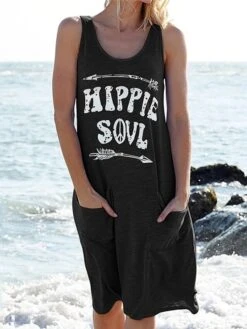 Women's Loungewear Nightshirt Dress Letter Fashion Casual Street Date Airport Cotton Spandex Jersey Breathable Crew Neck Sleeveless Pocket Summer Spring Black White 12 Women's Loungewear Nightshirt Dress Letter Fashion Casual Street Date Airport Cotton Spandex Jersey Breathable Crew Neck Sleeveless Pocket Summer Spring Black White -Ladies Pajamas Store hppfae1679966378258