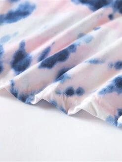 Women's Pajamas Nightgown Nightshirt Dress Tie Dye Fashion Casual Soft Home Daily Bed Cotton Breathable Crew Neck Short Sleeve Summer Spring Light Pink Pink -Ladies Pajamas Store htolwz1681464647774