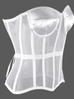 Corset Women's Corset Tops Wedding Party Party & Evening Plus Size White Overbust Corset Lace Up Tummy Control Push Up Pure Color All Seasons 19 Corset Women's Corset Tops Wedding Party Party & Evening Plus Size White Overbust Corset Lace Up Tummy Control Push Up Pure Color All Seasons -Ladies Pajamas Store hvbhzz1643182387965