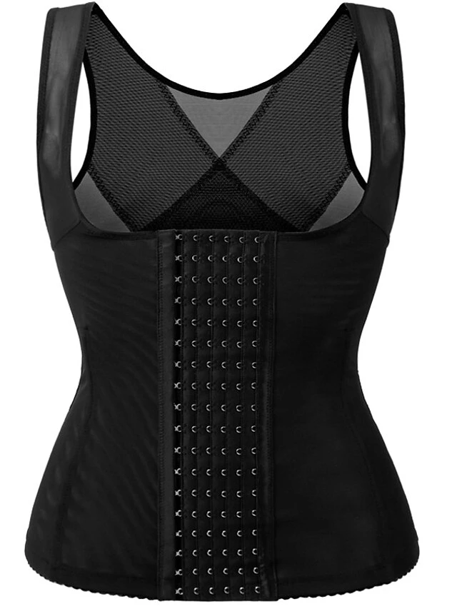Corset Women's Waist Trainer Corsets Shapewears Office Running Gym Yoga Black Beige Sport Breathable Comfortable Hook & Eye Tummy Control Push Up Front Close Pure Color Summer Spring 10 Corset Women's Waist Trainer Corsets Shapewears Office Running Gym Yoga Black Beige Sport Breathable Comfortable Hook & Eye Tummy Control Push Up Front Close Pure Color Summer Spring - Image 8