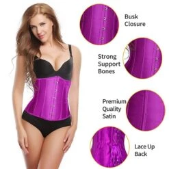 Fashion Womens Underbust Waist Training Corset Bustier Sexy Satin Vintage 25 Fashion Womens Underbust Waist Training Corset Bustier Sexy Satin Vintage -Ladies Pajamas Store iflmju1663920041556