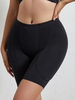 Women's Shapewear With Hip Pads Pure Color Sport Casual Comfort Home Daily Gyms Nylon Breathable Summer Spring Black Beige -Ladies Pajamas Store ikakps1696837257286