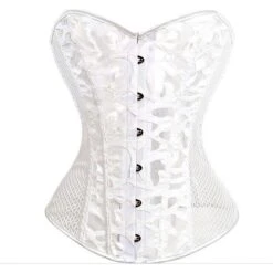 Corset Women's Corsets Christmas Halloween Wedding Party Birthday Party Plus Size Black White Overbust Corset Hook & Eye Lace Up Classic Tummy Control Push Up Plaid / Check Embroidery Abstract Summer -Ladies Pajamas Store inefeu1603365140619