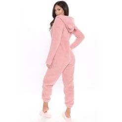 Women's Flannel Onesies Pajama For Adult Jumpsuits Nighty Pure Color Simple Comfort Party Home ChristmasWarm Gift Hoodie Long Sleeve Fall Winter Black -Ladies Pajamas Store inpljc1639475942958