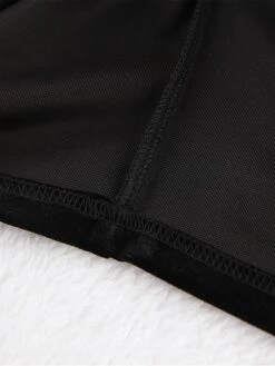 Women's Loungewear Sets Pure Color Warm Comfort Soft Home Daily Bed Velvet Warm Breathable Lapel Long Sleeve Crop Top Pant Fall Winter Black -Ladies Pajamas Store iqiwan1693206704831