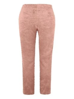 Women's Fleece Pajamas Pants Pure Color Fashion Simple Casual Street Date Airport Flannel Breathable Long Pant Elastic Waist Fall Winter Black Pink -Ladies Pajamas Store iudhng1691392654299