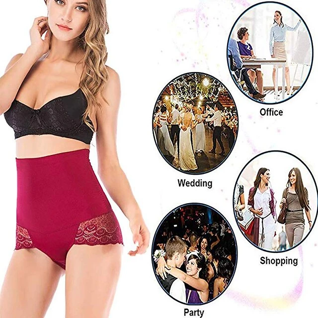 Corset Women's Control Panties Shapewears Office Running Gym Yoga Plus Size Maroon Almond Black Sport Breathable Seamed Lace Up Tummy Control Push Up Solid Color Lace Summer Spring 7 Corset Women's Control Panties Shapewears Office Running Gym Yoga Plus Size Maroon Almond Black Sport Breathable Seamed Lace Up Tummy Control Push Up Solid Color Lace Summer Spring - Image 5