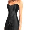 Women's Corsets Tummy Control Halloween Party & Evening Club Black Sexy Breathable Comfortable Hook & Eye Lace Up Push Up Tie Back Pure Color Fall Winter 2 Women's Corsets Tummy Control Halloween Party & Evening Club Black Sexy Breathable Comfortable Hook & Eye Lace Up Push Up Tie Back Pure Color Fall Winter -Ladies Pajamas Store jertzu1658227905068