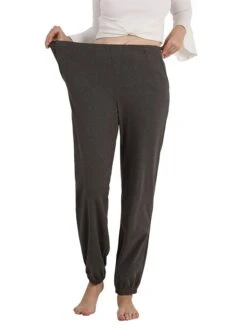 Women's Plus Size Loungewear Pants Pure Color Warm Fashion Casual Home Street Daily Cotton Warm Breathable Pant Pocket Elastic Waist Fall Winter Smoke Gray Pomegranate Red 25 Women's Plus Size Loungewear Pants Pure Color Warm Fashion Casual Home Street Daily Cotton Warm Breathable Pant Pocket Elastic Waist Fall Winter Smoke Gray Pomegranate Red -Ladies Pajamas Store jfwprk1693986217915