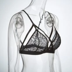 Women's Wireless Bras 3/4 Cup Solid Colored Pure Color Hook & Eye Xmas Christmas Polyester Sexy 1PC Black Wine -Ladies Pajamas Store jfzxwx1656558826673