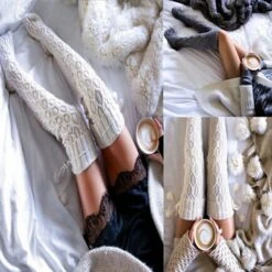 Women's Loungewear Pure Color Warm Casual Comfort Home Knit Warm Spring Fall Purple Beige