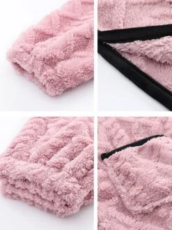 Women's Pajamas Sets Pure Color Warm Comfort Soft Home Daily Bed Flannel Warm Breathable Crew Neck Long Sleeve Cardigan Pant Button Pocket Fall Winter JY5128 JY5136 -Ladies Pajamas Store jsgdfx1693206699011