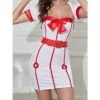 Women's Sexy Bodies Costumes Patchwork Lovers Hot Comfort Xmas Home Christmas Bed Cotton Blend Breathable Square Neck Short Sleeve Summer Spring White 2 Women's Sexy Bodies Costumes Patchwork Lovers Hot Comfort Xmas Home Christmas Bed Cotton Blend Breathable Square Neck Short Sleeve Summer Spring White -Ladies Pajamas Store jtuosv1692602348161