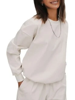 Women's Pajamas Sets Pure Color Warm Fashion Home Vacation Going Out Polyester Warm Breathable Crew Neck Long Sleeve Hoodie Pant Pocket Fall Winter ArmyGreen White 21 Women's Pajamas Sets Pure Color Warm Fashion Home Vacation Going Out Polyester Warm Breathable Crew Neck Long Sleeve Hoodie Pant Pocket Fall Winter ArmyGreen White -Ladies Pajamas Store juwzkx1693552856908