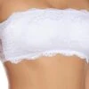 Women's Lace Bras Padded Bras Tube Bra Strapless Bras Full Coverage Scoop Neck Breathable Invisible Lace Pure Color Pull-On Closure Date Party & Evening Casual Daily Polyester 1PC White Black / 1 PC -Ladies Pajamas Store jzkhex1659594457023