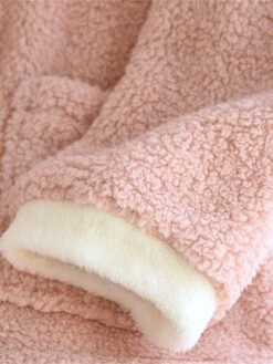 Women's Pajamas Sets Pure Color Warm Fashion Casual Home Daily Bed Flannel Warm Stand Collar Long Sleeve Pant Button Fall Winter Pink Beige -Ladies Pajamas Store kctfvs1692950061958