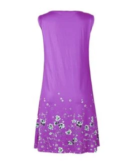 Women's Plus Size Loungewear Nightgown Nightshirt Dress Flower Simple Casual Comfort Home Daily Going Out Polyester Breathable Sleeveless Summer Spring Yellow Pink -Ladies Pajamas Store kcuirm1678257328578