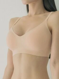 Women's Wireless Bras Padded Bras Sports Bras Fixed Straps 3/4 Cup V Neck Breathable Running Push Up Pure Color Pull-On Closure Sport Casual Daily Nylon 1PC Green Black / Bras & Bralettes / 1 PC -Ladies Pajamas Store khrfau1646734304246