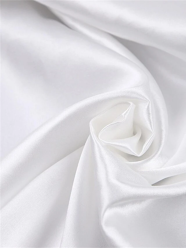 Women's Pajamas Bathrobe Robes Gown Pure Color Fashion Casual Comfort Home Daily Bed Satin Breathable V Wire Long Sleeve Feather Summer Fall White 17 Women's Pajamas Bathrobe Robes Gown Pure Color Fashion Casual Comfort Home Daily Bed Satin Breathable V Wire Long Sleeve Feather Summer Fall White - Image 15