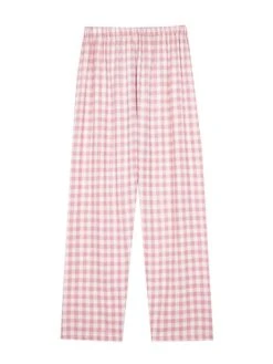 Women's Loungewear Pants Grid / Plaid Fashion Casual Soft Home Daily Bed Nylon Breathable Long Pant Pant Pocket Summer Fall Black Light Green -Ladies Pajamas Store kjunpq1689657124436