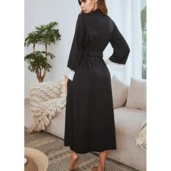 Women's Robes Gown Bathrobes Nighty 1 PCS Print Casual Comfort Everyday Party Home Wedding Party Satin Gift Print Belt Included Winter Fall Wine Gray / Silk / Spa 13 Women's Robes Gown Bathrobes Nighty 1 PCS Print Casual Comfort Everyday Party Home Wedding Party Satin Gift Print Belt Included Winter Fall Wine Gray / Silk / Spa -Ladies Pajamas Store klkemy1621239977454