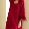 Women's Pajamas Robe Bathrobe Silk Robe Pure Color Fashion Comfort Soft Home Bed Wedding Party Xmas Satin Breathable V Wire Feather Fall Winter White Champagne 2 Women's Pajamas Robe Bathrobe Silk Robe Pure Color Fashion Comfort Soft Home Bed Wedding Party Xmas Satin Breathable V Wire Feather Fall Winter White Champagne -Ladies Pajamas Store klvzvk1694742416986