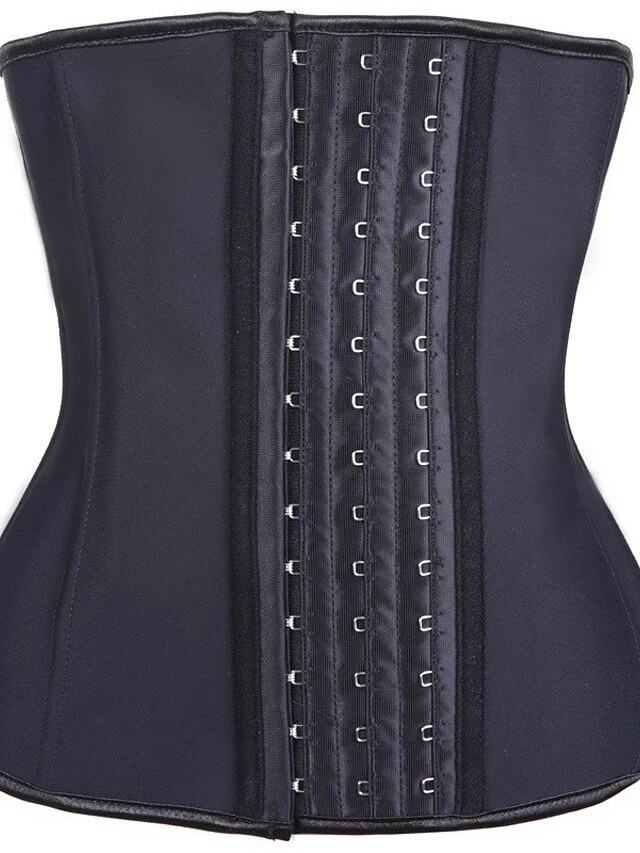 Corset Women's Corsets Prom Party & Evening Club Black Sexy Underbust Corset Hook & Eye Backless Tummy Control Pure Color Fall Winter 6 Corset Women's Corsets Prom Party & Evening Club Black Sexy Underbust Corset Hook & Eye Backless Tummy Control Pure Color Fall Winter - Image 4