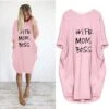 Women's Pajamas Loungewear Nightgown Sleepwear Letter Fashion Simple Basic Home Daily Mother's Day Polyester Pullover Summer Spring Claret Orange Red -Ladies Pajamas Store ladwbi1683202690319