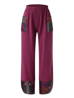 Women's Plus Size Loungewear Pants Lounge Pants Dot Flower Fashion Casual Comfort Home Daily Vacation Polyester Breathable Pocket Elastic Waist Summer Spring Black Army Green -Ladies Pajamas Store lczmgl1680598050830