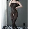 Women's Bodysuits Bodystockings Striped Solid Colored Spandex Strapless Mesh Spring Summer Black / Sexy -Ladies Pajamas Store ldepmz1597988271405