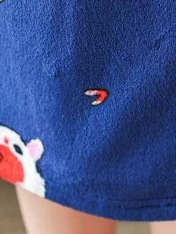 Women's Pajamas Robe Robes Gown Animal Warm Fashion Casual Home Daily Bed Flannel Warm Breathable V Wire Long Sleeve Robe Top Pocket Belt Included Fall Winter Dark Blue -Ladies Pajamas Store lfmfdg1693467428741