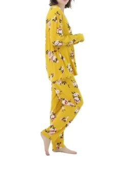 Women's Plus Size Loungewear Sets Stripe Flower Warm Fashion Casual Home Street Daily Polyester Warm Breathable Crew Neck Long Sleeve T Shirt Tee Pant Fall Winter Black Strips Black Daisy -Ladies Pajamas Store lqekwt1693986211361