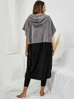 Women's Robes Gown Pure Color Comfort Home Polyester Comfort Short Sleeve Pullover Pocket Hoodie Summer Red Blue -Ladies Pajamas Store lqoymn1690446015906