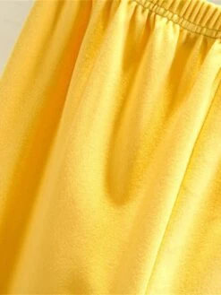 Women's Pajamas Sets Patchwork Warm Fashion Plush Home Daily Bed Cotton Warm Breathable V Wire Long Sleeve Shirt Pant Button Fall Winter Korean Fans Yellow -Ladies Pajamas Store lvksff1695281903763