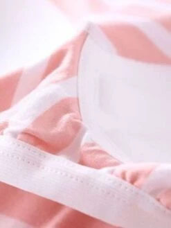 Women's Loungewear Sets 2 Pieces Stripe Fashion Casual Comfort Street Daily Date Polyester Breathable Crew Neck Long Sleeve Pant Summer Spring Black Pink -Ladies Pajamas Store lwmckv1689149532940