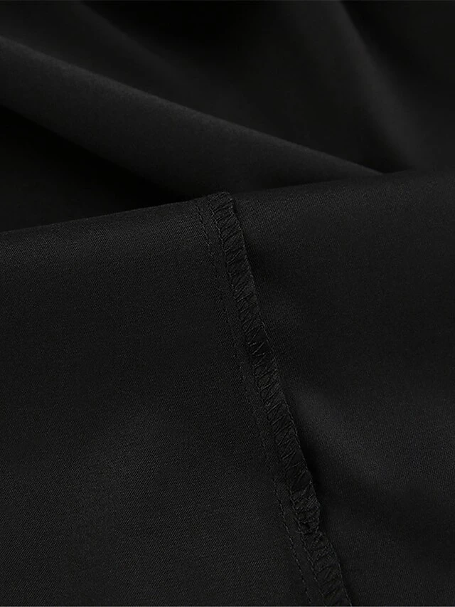 Women's Pajamas Bathrobe Robes Gown Pure Color Simple Casual Comfort Wedding Party Satin Breathable V Wire Long Sleeve Fall Winter Black White 13 Women's Pajamas Bathrobe Robes Gown Pure Color Simple Casual Comfort Wedding Party Satin Breathable V Wire Long Sleeve Fall Winter Black White - Image 11