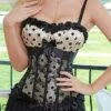 Women's Corsets Halloween Waist Trainer Body Shaper Dot Fashion Retro Hot Party Carnival Polyester Breathable Straps Strap Top Adjustable Summer Spring Black -Ladies Pajamas Store lzlwfx1691412637911