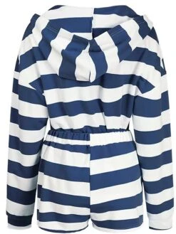 Women's Loungewear Sets Stripe Fashion Comfort Soft Home Daily Bed Polyester Breathable Hoodie Long Sleeve Hoodie Shorts Hoodie Fall Winter Blue Gray -Ladies Pajamas Store medffl1694072393522