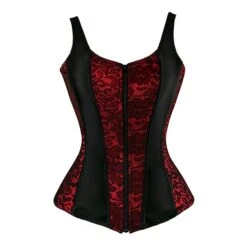 Corset Women's Plus Size Corsets Country Bavarian Overbust Corset Classic Tummy Control Push Up Lace Solid Color Zipper Lace Up Acrylic Nylon Christmas Halloween Wedding Party Birthday Party Fall -Ladies Pajamas Store mfzfvu1604560528804