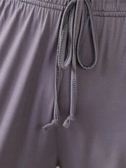 Women's Loungewear Pants Pure Color Casual Comfort Soft Home Daily Vacation Modal Breathable Long Pant Pant Elastic Waist Summer Fall Light Pink Black -Ladies Pajamas Store mggaau1690277180168