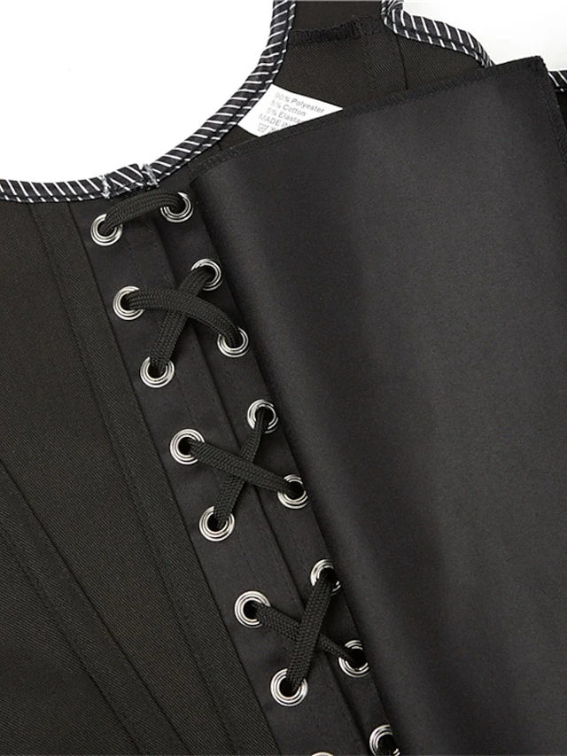 Corset Women's Corset Tops Party & Evening Club Black Blue Sexy Overbust Corset Hook & Eye Lace Up Retro Tummy Control Push Up Flower Fall Winter 13 Corset Women's Corset Tops Party & Evening Club Black Blue Sexy Overbust Corset Hook & Eye Lace Up Retro Tummy Control Push Up Flower Fall Winter - Image 11