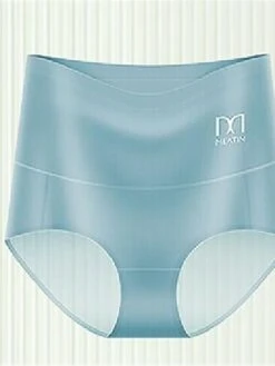 Women's Panties Set 4 Pcs High Waist Ice Silk Breathable Pure Cotton Crotch Lifting Buttocks And Abdomen Panties Random Color -Ladies Pajamas Store mmxsjw1686720070127
