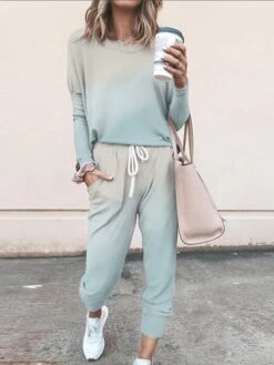 Women's Light Pink Loungewear Sets Sweatsuits Tracksuits Sweatshirt Pullover Simple Casual Comfort Home Daily Cotton Spandex Jersey Crew Neck Long Sleeve Pullover Spring Fall Light Pink White 10 Women's Light Pink Loungewear Sets Sweatsuits Tracksuits Sweatshirt Pullover Simple Casual Comfort Home Daily Cotton Spandex Jersey Crew Neck Long Sleeve Pullover Spring Fall Light Pink White -Ladies Pajamas Store mqvjen1697162147016