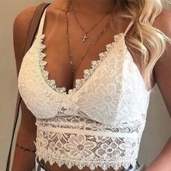 Women's Deep V Strap Backless Mesh Lace Jacquard Solid Colored Hook & Eye POLY Super Sexy 1PC White Black / Pure Color / Babydoll & Slips / Normal