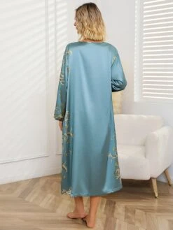 Women's Satin Silk Silp Lingerie And Robs 2Pcs Floral Print Cherry Casual Comfort Soft Home Daily Bed Satin Breathable Straps Sleeveless Strap Top Fall Winter Black Champagne 18 Women's Satin Silk Silp Lingerie And Robs 2Pcs Floral Print Cherry Casual Comfort Soft Home Daily Bed Satin Breathable Straps Sleeveless Strap Top Fall Winter Black Champagne -Ladies Pajamas Store mvgasw1697103813785