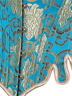 Corset Women's Corsets Halloween Party & Evening Club Black Blue Comfortable Overbust Corset Hook & Eye Lace Up Retro Tummy Control Push Up Flower Spring Fall Winter -Ladies Pajamas Store ndllmn1658476227679