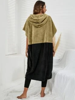 Women's Robes Gown Pure Color Comfort Home Polyester Comfort Short Sleeve Pullover Pocket Hoodie Summer Red Blue -Ladies Pajamas Store ndwhxt1690446018041